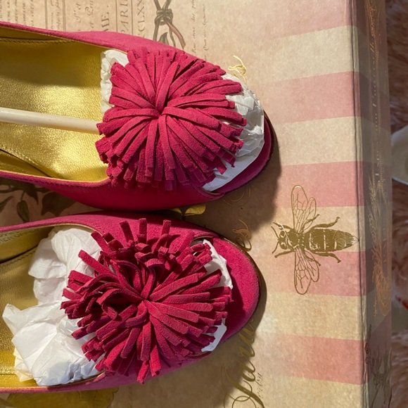 J. Crew Shoes - J.Crew Bright Pink Suede Hills
